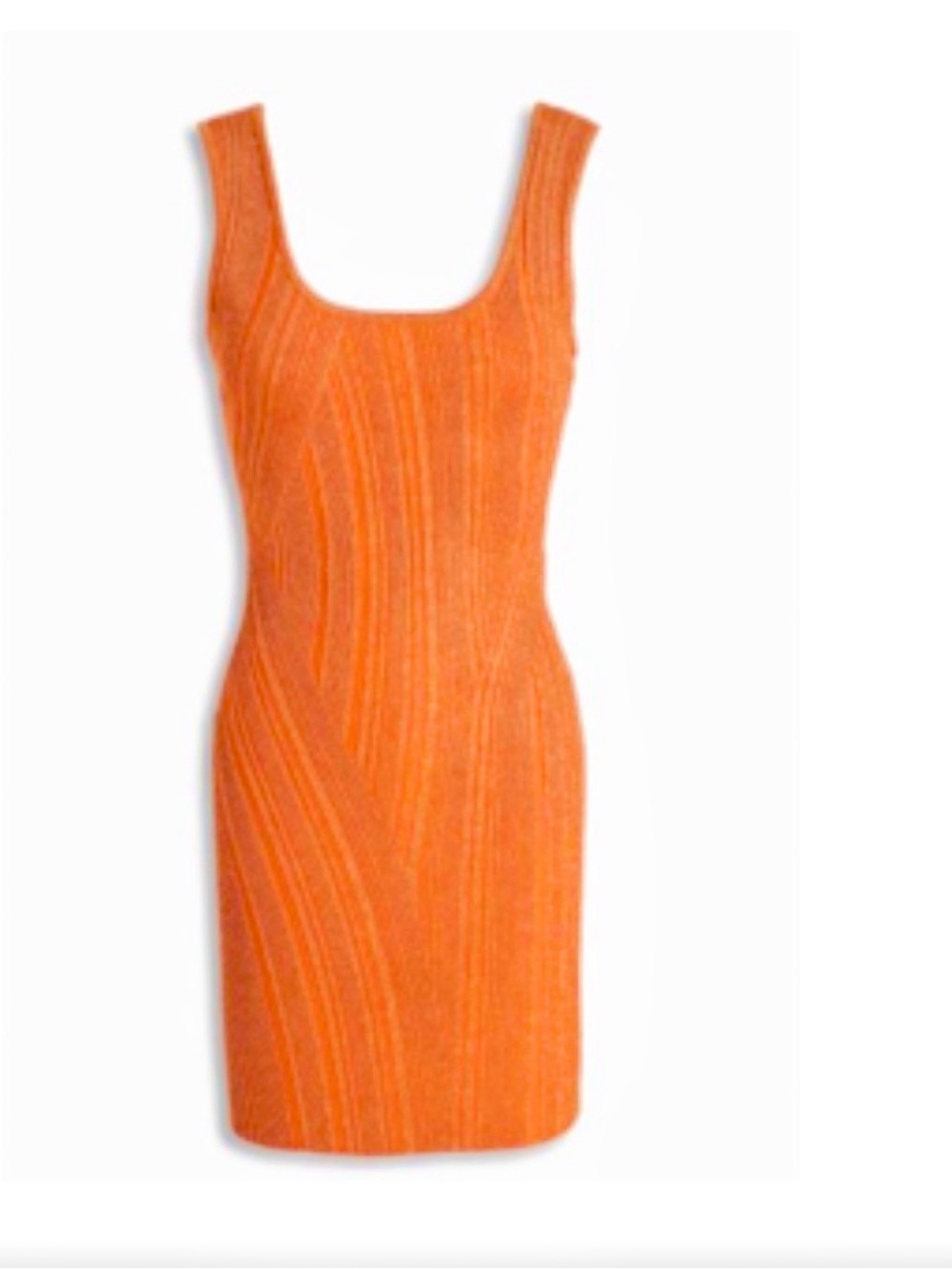 Herve Leger Orange Mini Dress